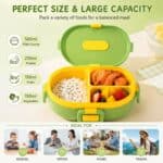⁦Double Layer Lunch Box 1.1L - Bear Red⁩ - الصورة ⁦6⁩