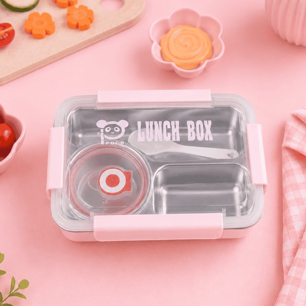 Stainless Steel Lunch Box - Pink