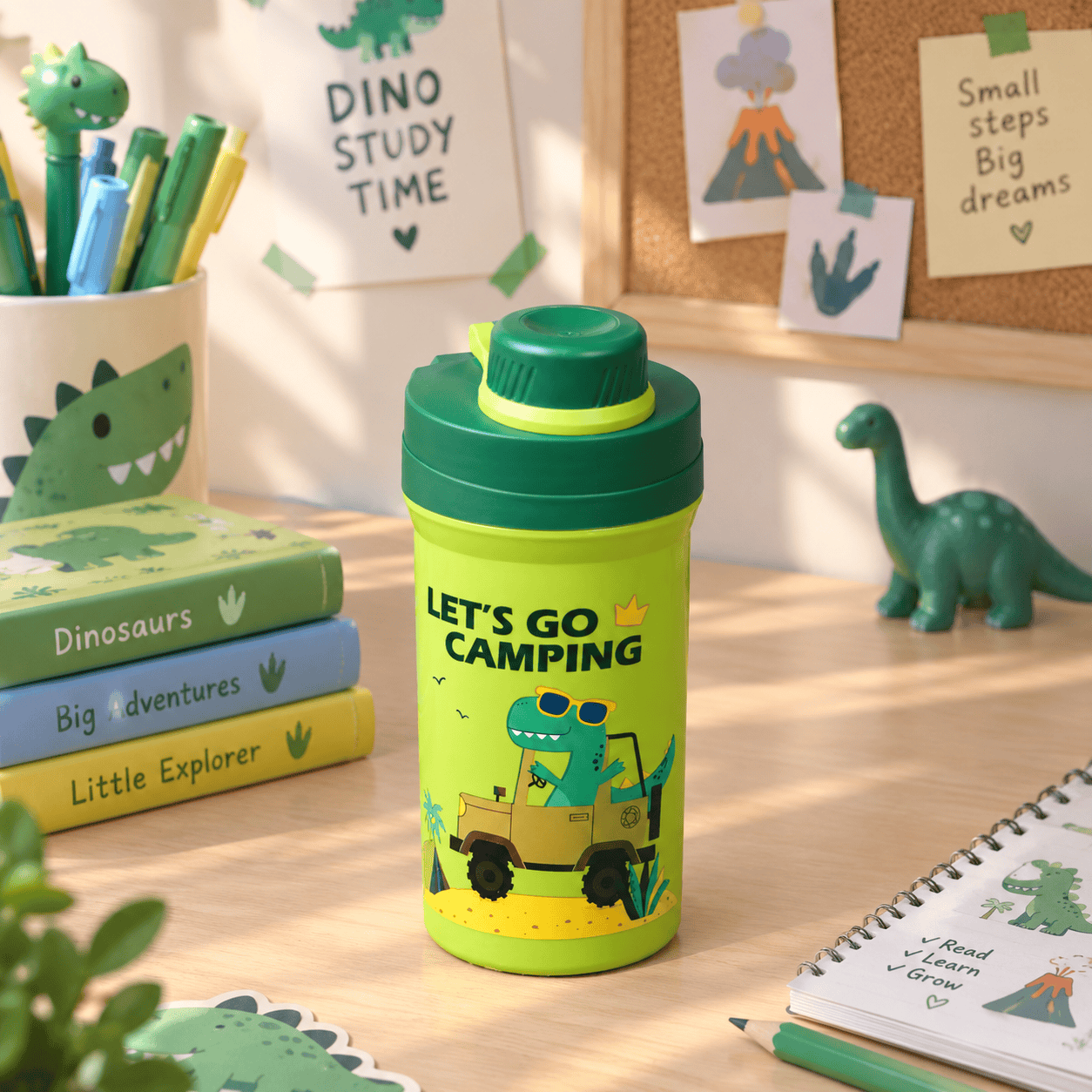 غ401 Water Bottle 500ml - Dinosaur - الصورة 1